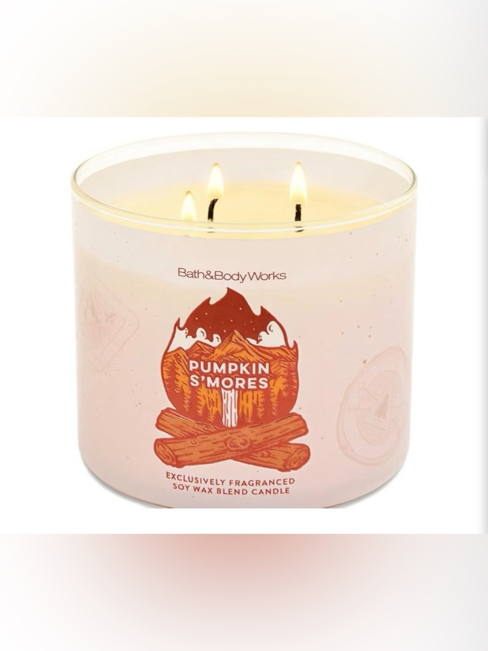 🆕 Bath & Body Works Pumpkin S'mores 3-Wick Candle